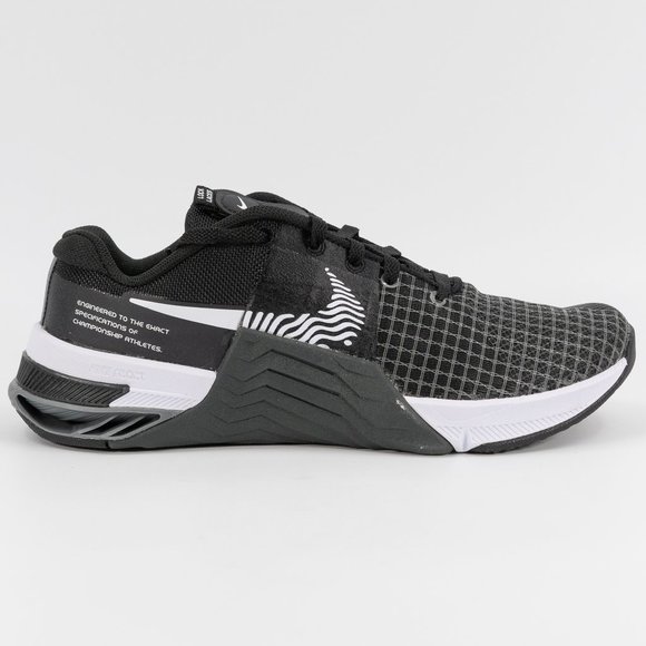 Nike Women's Metcon 8 'Black Dark Smoke Grey' DO9327-001 Gym Training Crossfit - Picture 2 of 16
